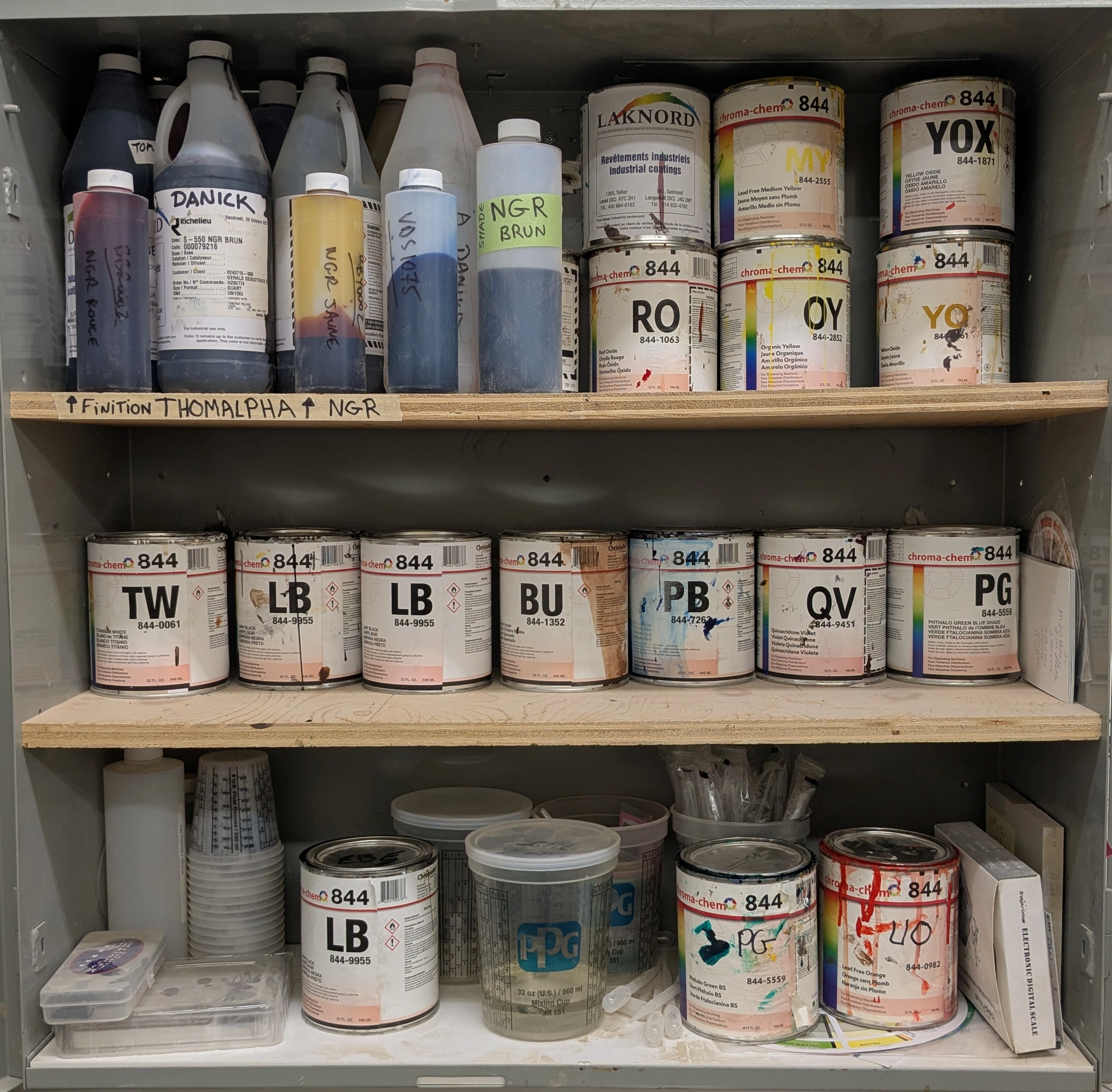 Colorants NGR pates industrielles - Finition Thomalpha